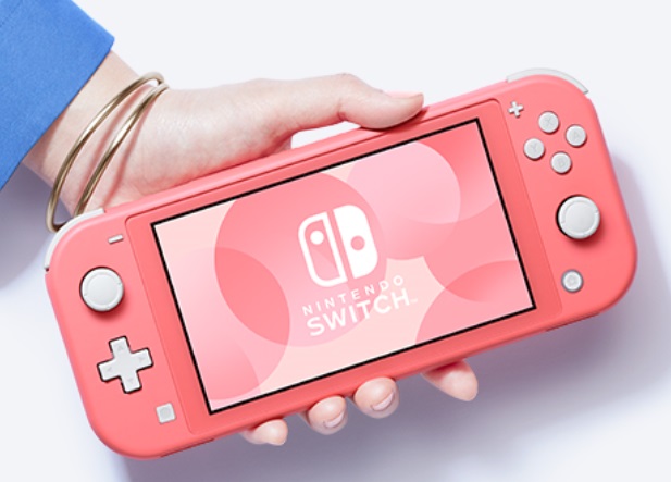 휴대 전용인 닌텐도 스위치 라이트의 새로운 색상 코럴의 실제 모습. /공식 홈페이지 캡처
