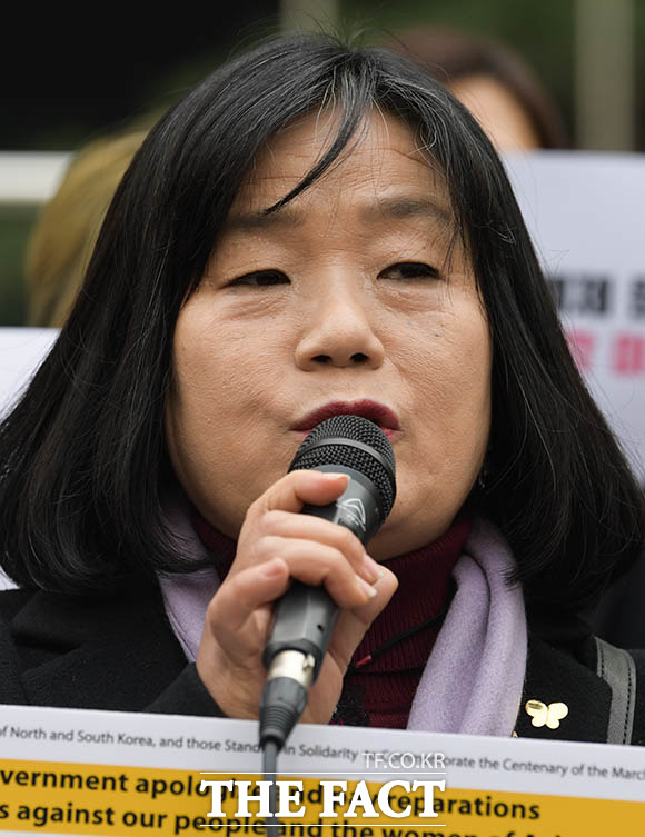 다만, 일본 기성 언론들은 기자회견을 중심으로 보도했다. 요미우리 신문은 "이용수 할머니가 윤미향 전 정의연 이사장에 대해 비판했다"면서 윤미향 전 이사장이 이날 불참했다는 사실도 강조했다. 사진은 윤 전 대표의 모습. /김세정 기자