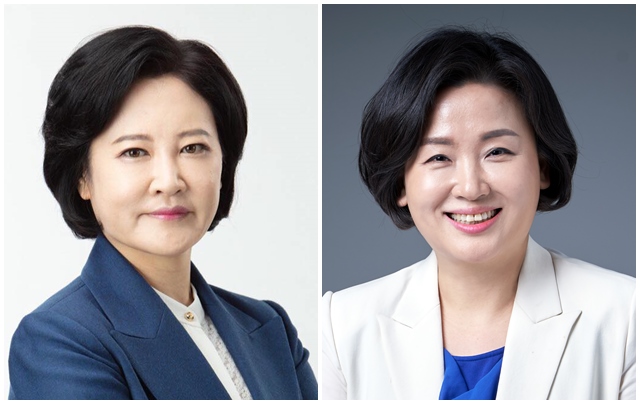 21대 국회에 입성한 초선 의원 이수진(서울 동작을) 의원(왼쪽)과 이수진(비례대표) 의원은 동명이인이다. 이들은 민주당 소속으로 당도 같다. /각 의원 블로그 갈무리