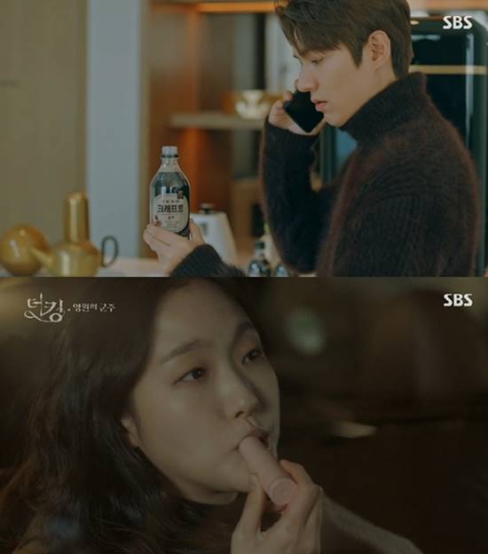 SBS '더킹-영원의 군주'는 극 중 배우들이 사용하고 먹고 마시는 것들이 PPL의 소재로 사용되면서 시청자들의 눈살을 찌푸리게 했다. /SBS '더킹-영원의 군주' 캡처