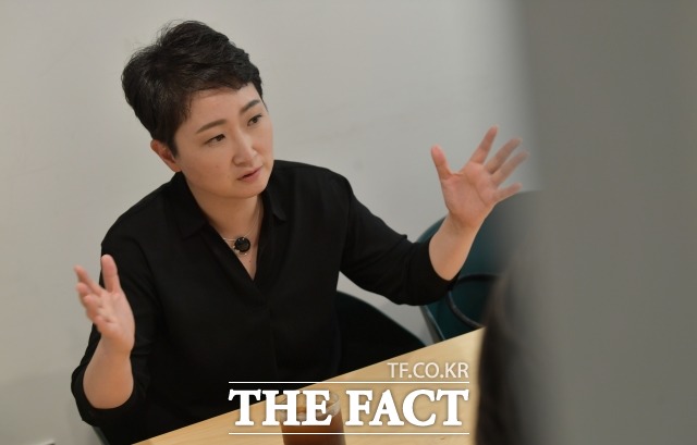 이 전 의원은 통합당의 대여투쟁과 관련해 '근성'을 강조했다. /이덕인 기자