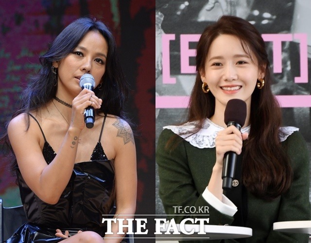 이효리(왼쪽)는 임윤아와 함께 노래방에 방문했다. 코로나19가 종식되지 않은 상황의 경솔한 행동이었다. /더팩트 DB