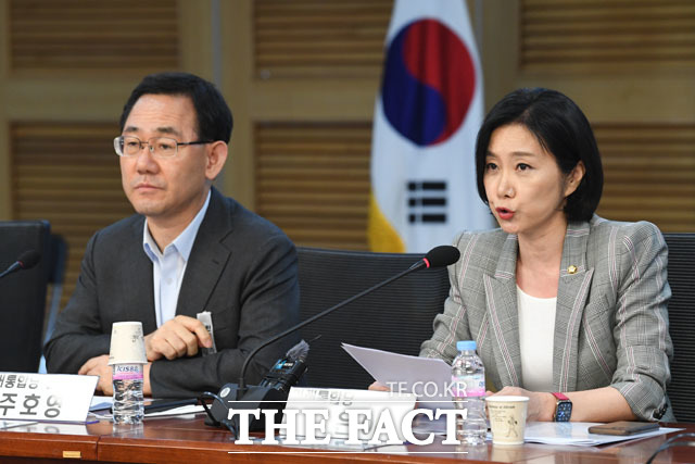 인사말하는 허은아 의원