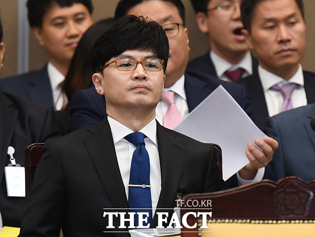 국회 법제사법위원회의 대검찰청에 대한 국정감사가 지난해 10월17일 오전 서울 서초구 대검찰청 청사에서 열린 가운데 한동훈 반부패부장이 의원들의 질의를 듣고 있다./임세준 기자