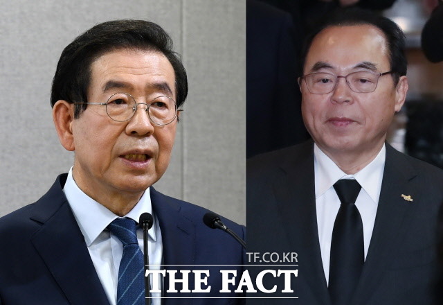 성추행 의혹을 인정하고 사퇴한 오거돈 부산시장과 성추행 의혹 제기 직후 숨진채 발견된 박원순 시장의 공백으로 오는 4월 7일 치러지는 재보궐선거가 '대선 전초전'이 됐다. /남용희 기자