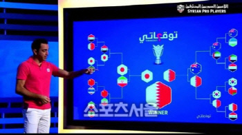 사비가 아시안컵 토너먼트 승자를 예측하고 있다. 출처 | 폭스스포츠아시아