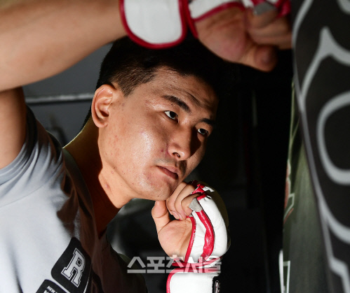 김태인이 압구정동 로드짐에서 훈련을 하고 있다. 이주상기자 rainbow@sportsseoul.com