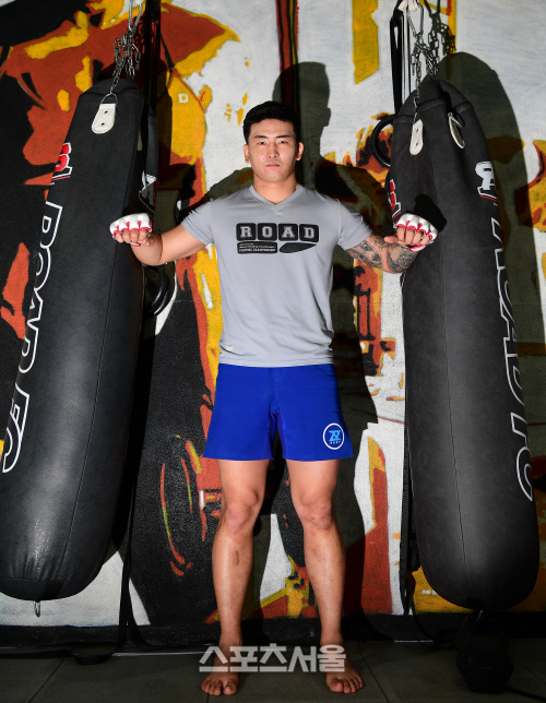 김태인이 압구정동 로드짐에서 훈련을 하고 있다. 이주상기자 rainbow@sportsseoul.com