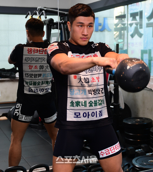 김민우가 훈련에 임하고 있다. 이주상기자 rainbow@sportsseoul.com