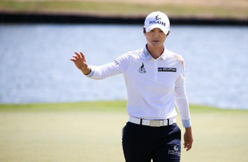 박성현 필리핀여자프로골프투어 더 컨트리클럽 레이디스 인비테이셔널 우승당시 모습. 사진제공 | 박준석 골프전문기자