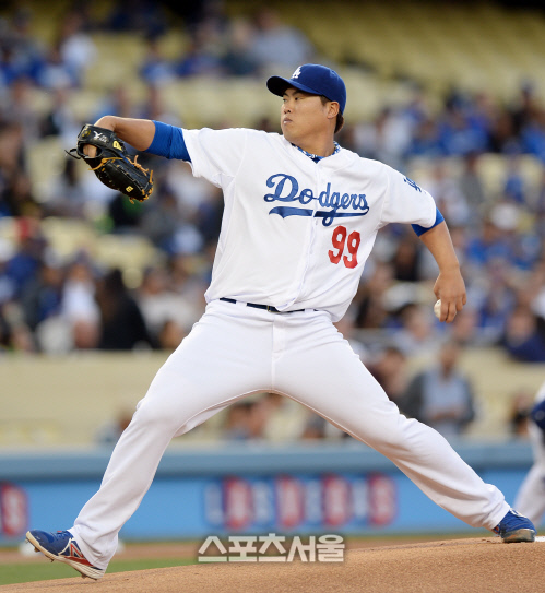 LA 다저스 류현진. 로스앤젤레스 (미 캘리포니아주) | 최승섭기자 thunder@sportsseoul.com