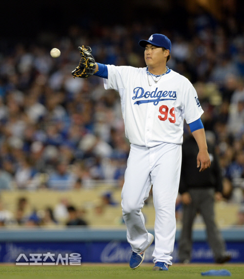 LA 다저스 류현진 2014. 4.23. 로스앤젤레스 (미 캘리포니아주) | 최승섭기자 thunder@sportsseoul.com
