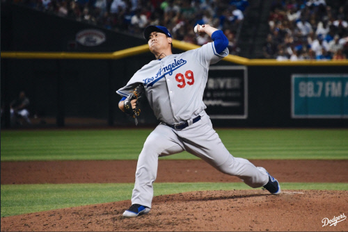 LA 다저스 류현진 | LA 다저스 공식 트위터 캡처.