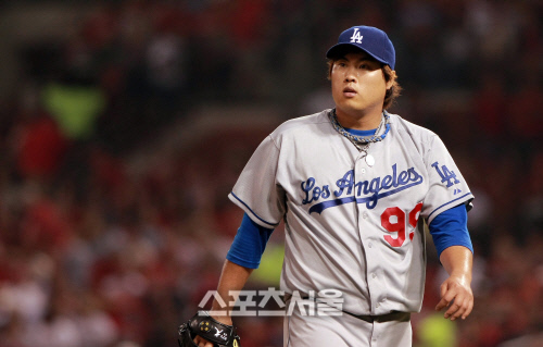 2경기 연속 7실점으로 무너진 LA다저스 류현진. 스포츠서울 DB