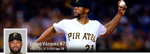 피츠버그 마무리 펠리페 바스케스가 성매매 혐의로 체포됐다. 캡처 | MLB.com