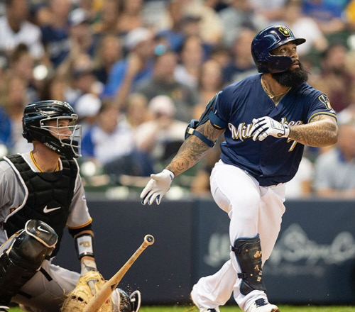 밀워키 에릭 테임즈(오른쪽) | 밀워키 브루어스 인스타그램 캡처