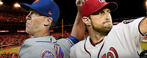 제이콥 디그롬(왼쪽)과 맥스 셔저. | MLB.com 캡처