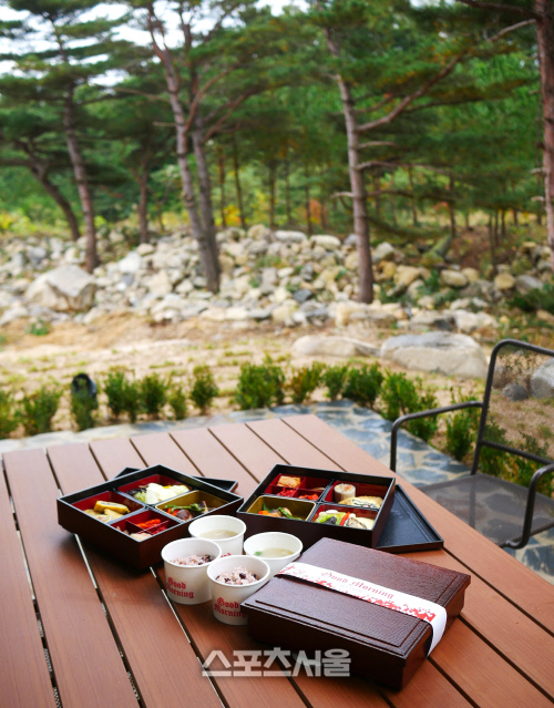 조식 배달 서비스. 켄싱턴 리조트 설악밸리