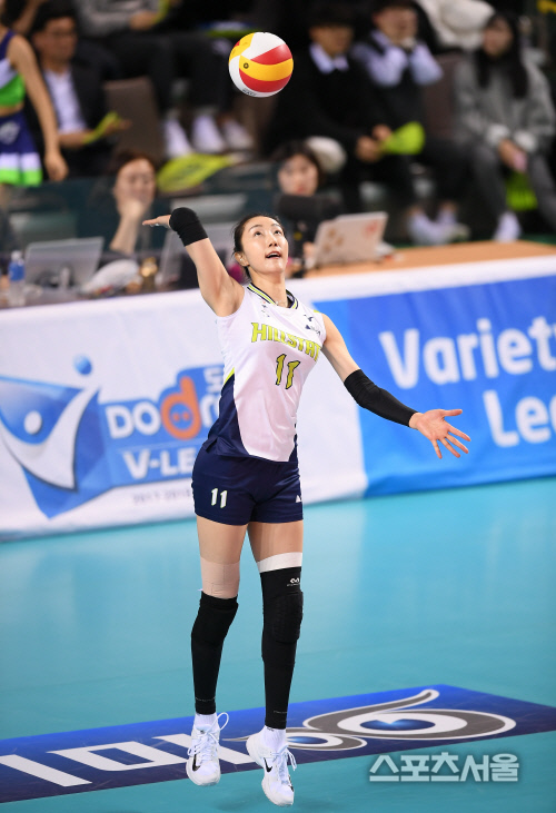 한유미의 현역 마지막 시즌 모습. 제공 | 한국배구연맹
