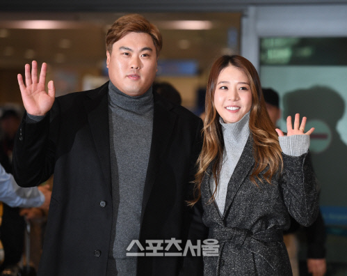 류현진과 배지현 부부. 최승섭기자 thunder@sportsseoul.com