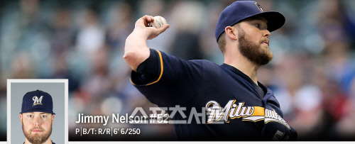 지미 넬슨. MLB.com