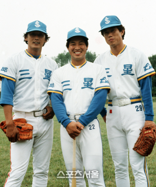 삼성 김일융, 이만수, 김시진(왼쪽부터). 사진 | 스포츠서울 DB