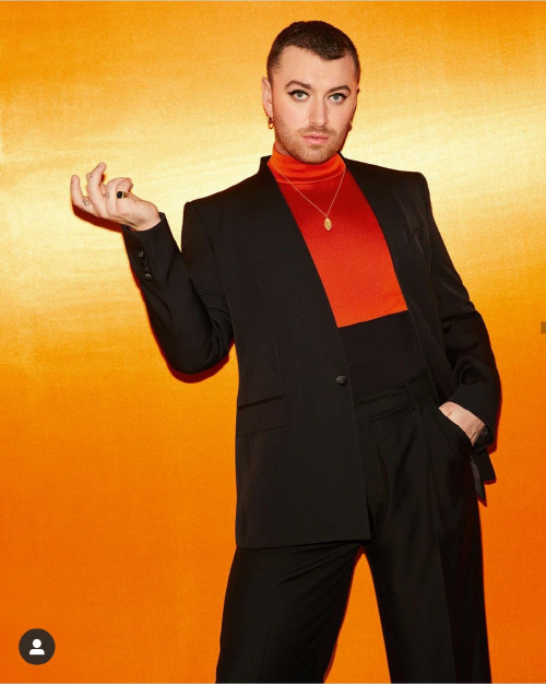 샘 스미스가 지난 2월 자신의 인스타그램에 게재한 사진. 출처|샘 스미스 개인 SNS 캡처