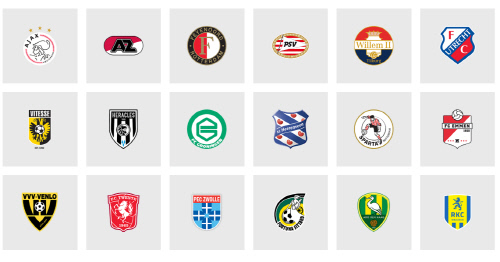 네덜란드 1부리그 18개구단. 출처 | 에레디비지에 홈페이지 캡처