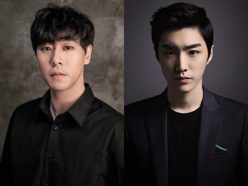 뮤지컬 배우 박유덕(왼쪽), 김준영. 제공|HJ컬쳐