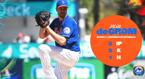 제이콥 디그롬 | 뉴욕 메츠 트위터 캡처