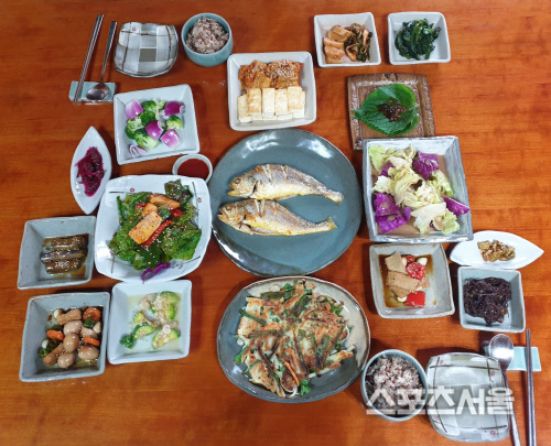 푸소농가에서 먹은 조식. 양미정 기자 certain@sportsseoul.com