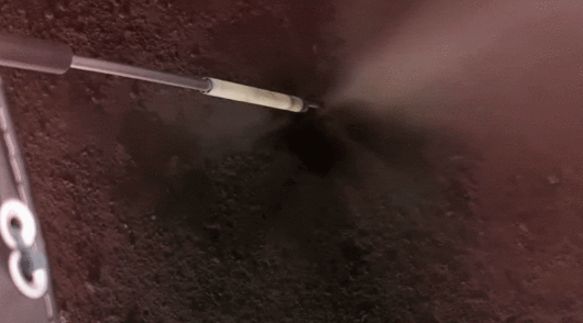 달 표면을 드릴로 뚫는 블루 고스트 영상의 일부. Firefly Aerospace