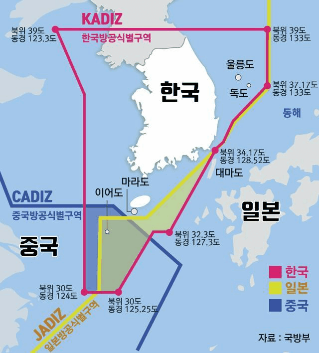 한국방공식별구역