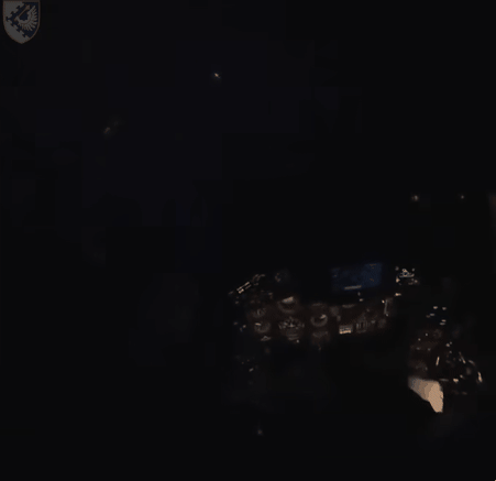 우크라이나 공군 미그(MiG)-29 전투기가 야간 임무 중 러시아의 자폭 드론을 파괴하고 있다. 우크라이나 공군 페이스북 영상 캡처