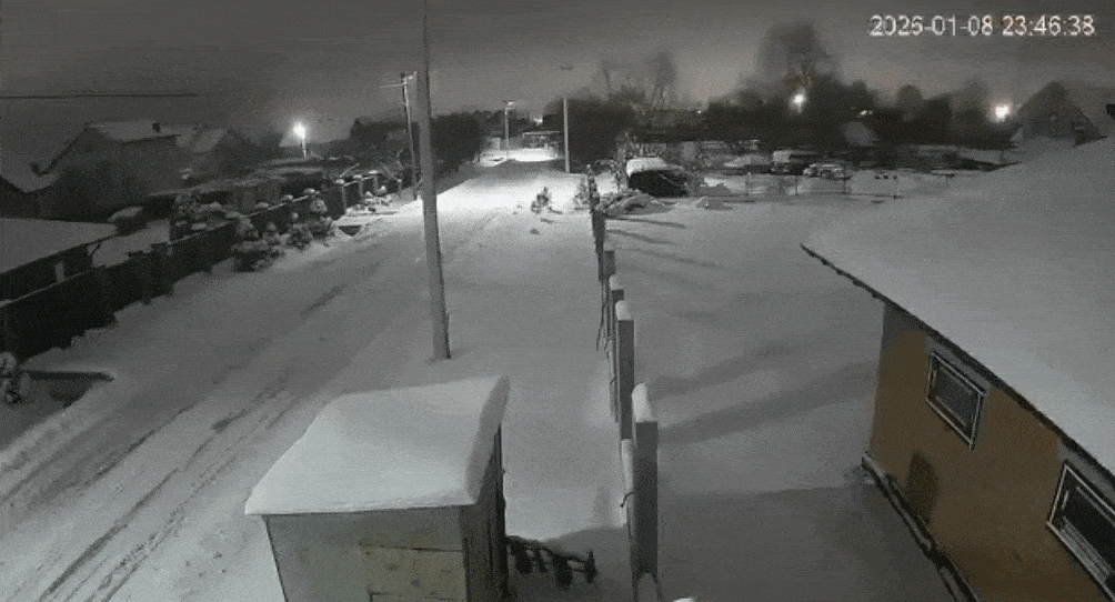 지난 9일 리비우시에 떨어진 오레시니크 모습