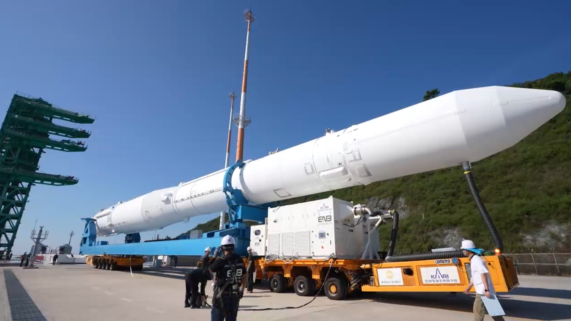누리호 4차 발사 D·2...곧 발사대 이송 작업 시작