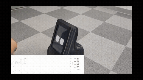 이용자의 자극에 따라 로봇이 감정을 표현했다. [사진=UNIST]