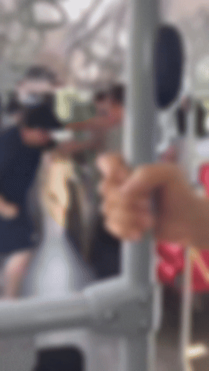 버스 안에서 80대 노인을 폭행하던 20대 남성을 말리다가 자신 역시 폭행 혐의를 받고 벌금을 내게 됐다는 사연이 전해졌다. 사진은 사건 당시 상황. [사진=온라인 커뮤니티]