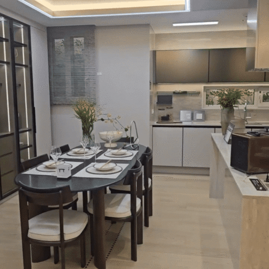 오티에르 포레 견본주택에 마련된 전용 84㎡A 유니트 내부 [동영상=이효정 기자 ]