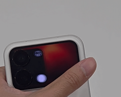 샤오미 17 프로 맥스 후면 보조화면. 사진=구자윤 기자