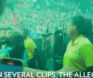 미국 유명 싱어송라이터 빌리 아일리시(24)가 공연 도중 관객에 끌려가 크게 다칠 뻔한 사고가 발생했다. [영상 출처 = SNS]