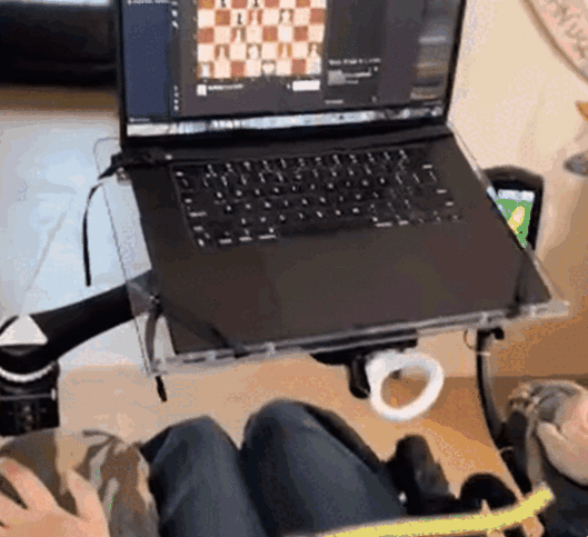 뇌신경과학 스타트업 기업인 뉴럴링크를 이끌고 있는 일론 머스크가 뇌에 컴퓨터 칩을 이식한 환자(영상)가 생각만으로 체스를 두는 모습을 최초로 공개했다 [사진출처=뉴럴링크 X]