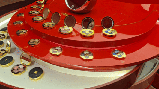 라 보떼 루이비통 팝업스토어 1층에 제품들이 진열돼 있다. (사진=김지우 기자)