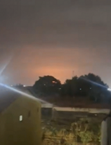 한빛-나노 발사 중 화염이 번쩍하는 모습[X 캡처. 재판매 및 DB 금지]