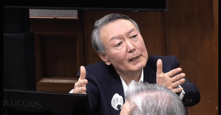 지난 13일 내란 우두머리 혐의 결심 공판에 출석한 윤석열 전 대통령의 모습. 서울중앙지법 제공