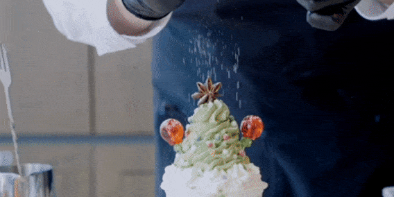 AI 레시피로 만든 말차라떼 [배달의민족 제공]