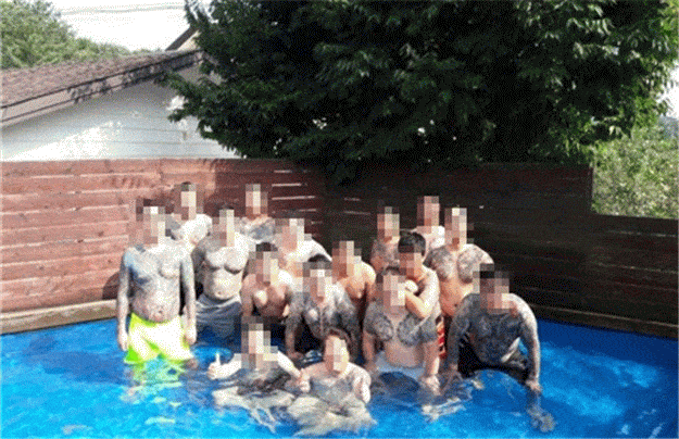 신남부동파의 단합대회 모습. [서울경찰청 제공]