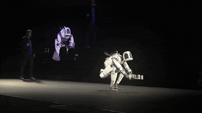 5일(현지시간) 미국 라스베이거스 만달레이 베이 컨벤션 센터에서 열린 CES 2026 미디어데이에서 아틀라스 연구용 모델이 움직임을 보이고 있다. [영상(라스베이거스)=정경수 기자/kwater@heraldcorp.com]