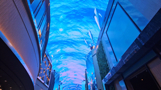 인스파이어 ‘오로라’에서 펼쳐지는 미디어 쇼.