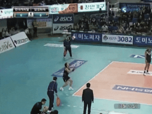 문성민 개인 첫 트리플 크라운. KBSN 중계화면 캡처